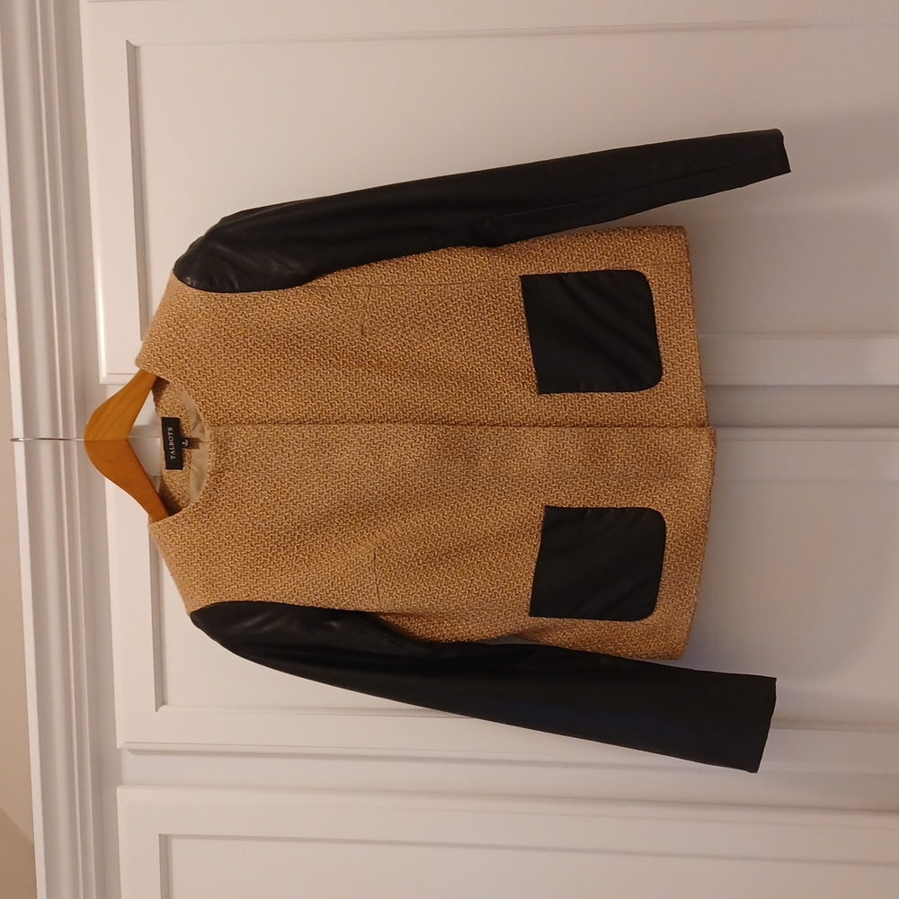 Talbots camel cropped jacket, 6